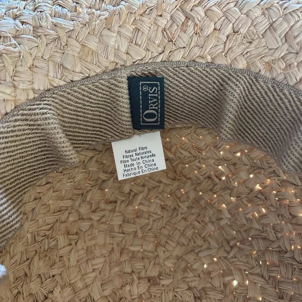 ORVIS Straw Hat Womens Fedora Bucket‎ Brim Fishing Beach Hiking Sun Protection